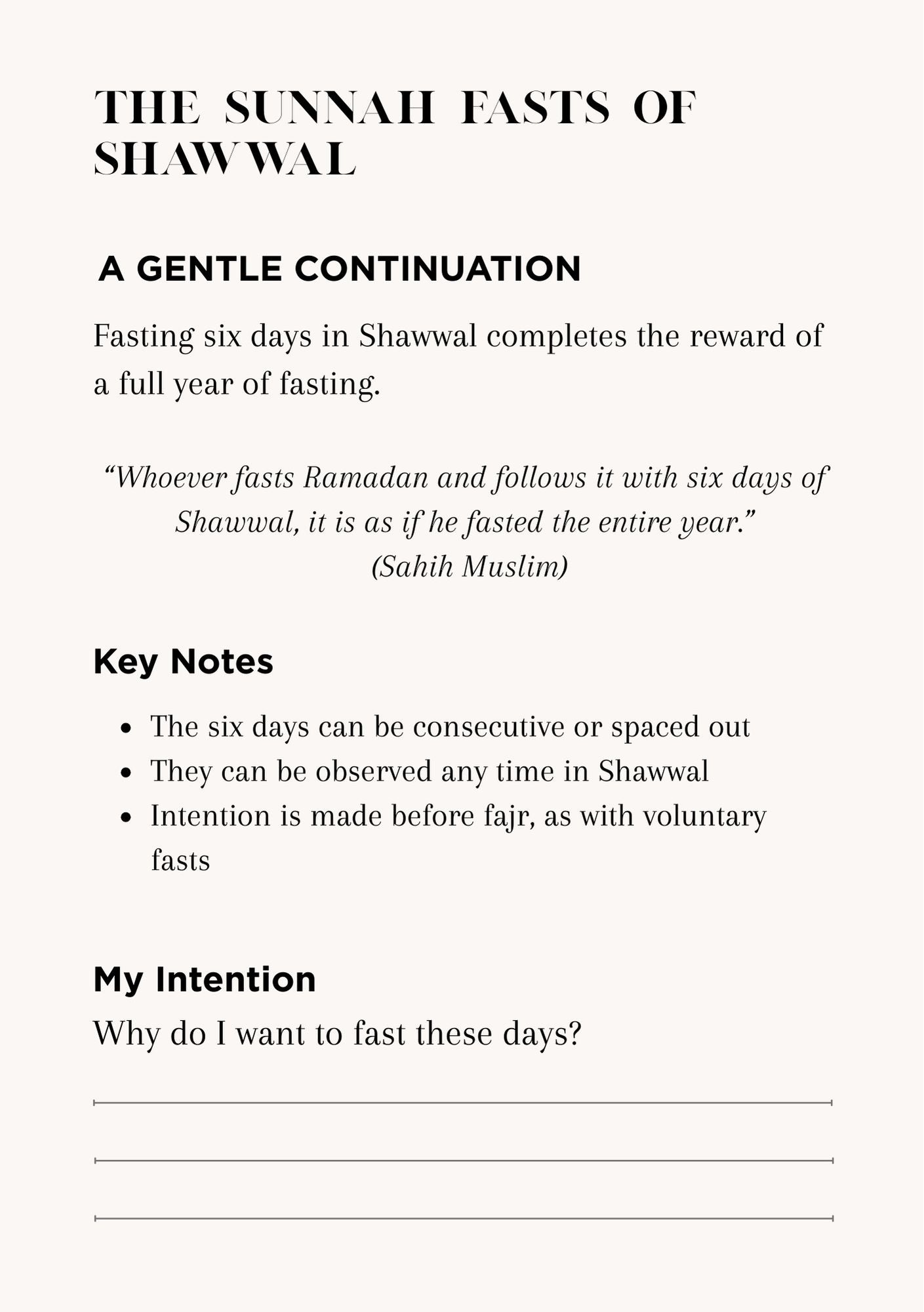 The Complete Ramadan Journal