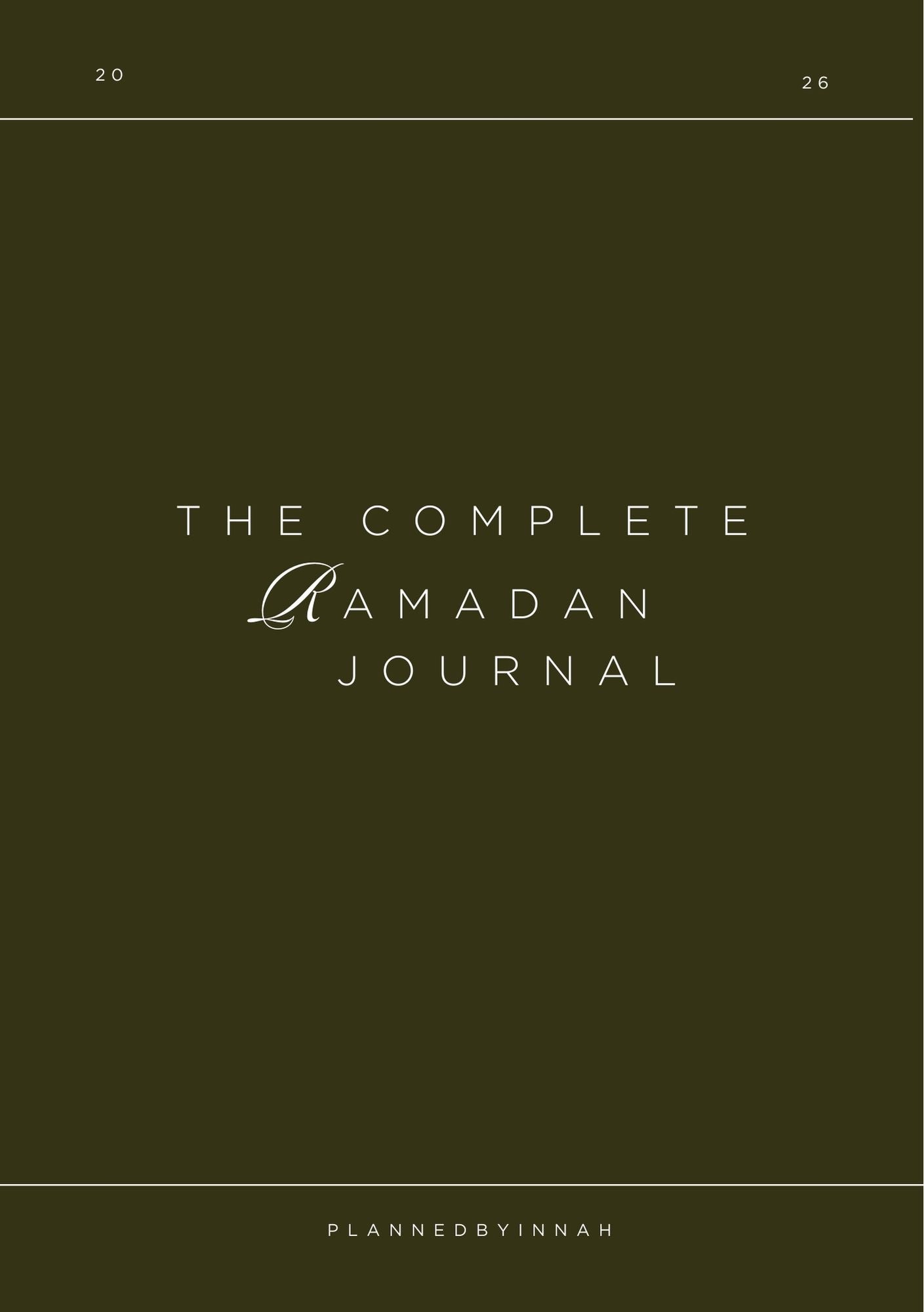 The Complete Ramadan Journal