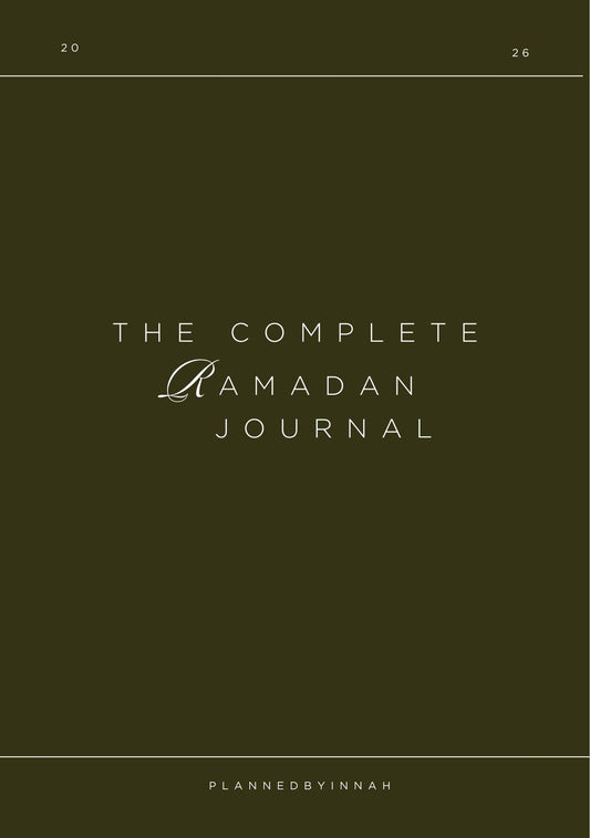 The Complete Ramadan Journal