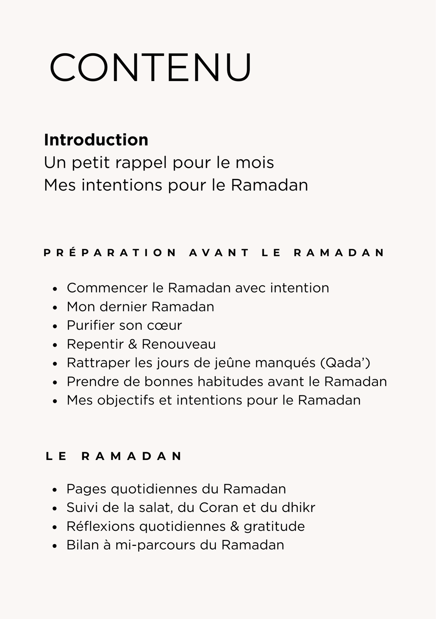 The Complete Ramadan Journal