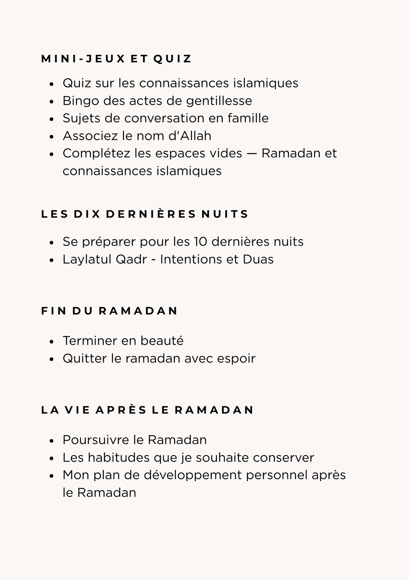 The Complete Ramadan Journal